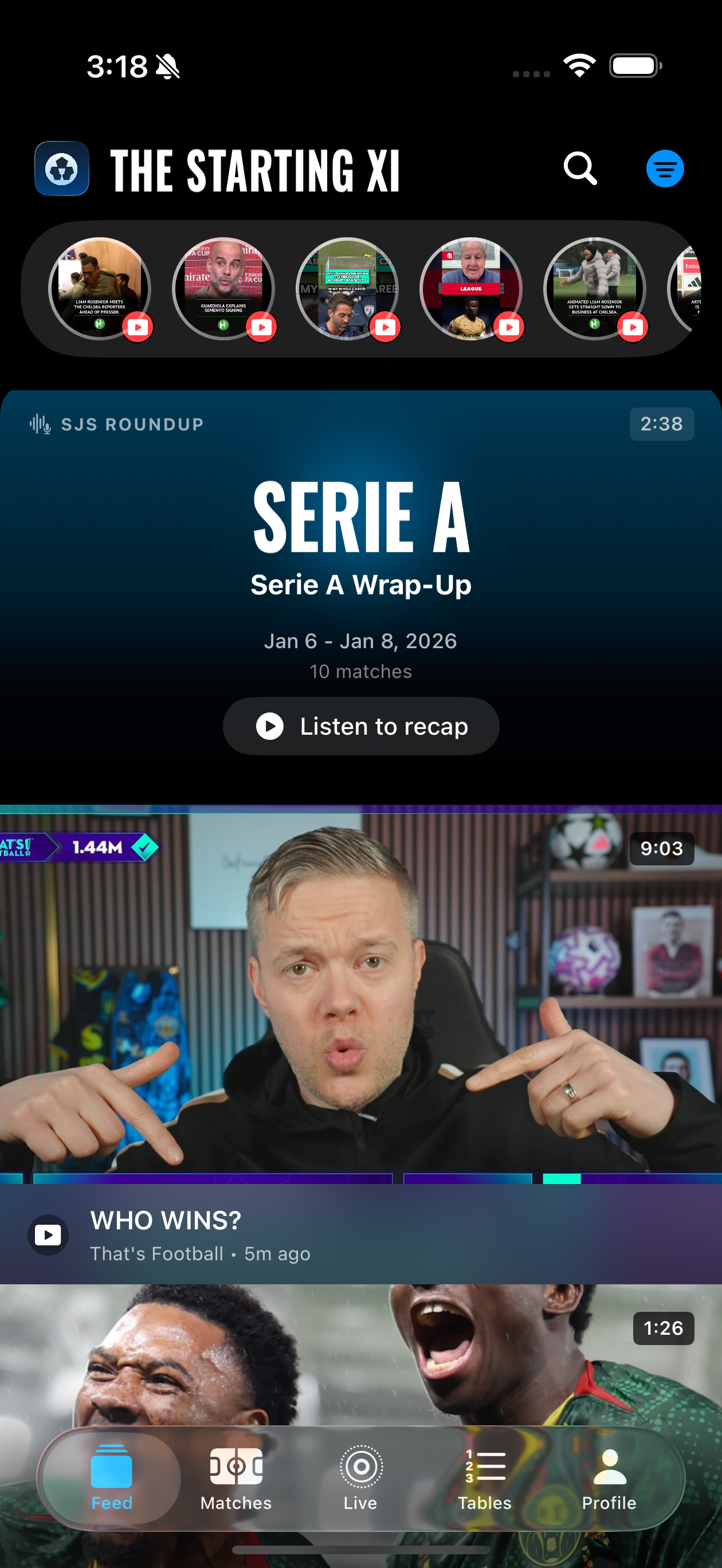 The Starting XI Feed